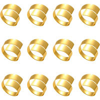 Gold Servietten ringe Metall kollektion Dekorativer Servietten ring halter