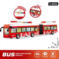 Set Mainan Kendaraan Inersia Simulasi Cahaya dan Suara dengan Model Kereta Api Kecepatan Tinggi, Pesawat Terbang, Mobil Kota, dan Bus untuk Anak-Anak