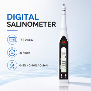 Zuverlässiges Digitales Meerwasser-Salinitätshydrometer für Meerwasseraquarien Einfache Kalibrierung Salzwasser-Tester mit Silikonhülle - Product Image 1