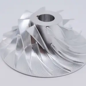 Maatwerk Niet-Standaard Formaat Aluminium Roestvrij Staal 5-assige Machinale Precisie Turbine Bladen Spiegel Gepolijst Bewerking