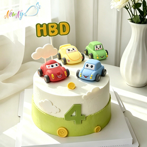 Adornos Decorativos Comestibles Hechos a Mano con Certificación Halal para Fiestas Temáticas de Autos, Decoración de Postres, Adorno de Pastel de Azúcar 3D - Product Image 3