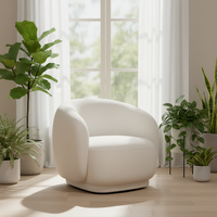 Fauteuil de salon en tissu avec dossier rembourré, design minimaliste contemporain, durable, pour la maison, idéal pour la détente, canapé simple et confortable
