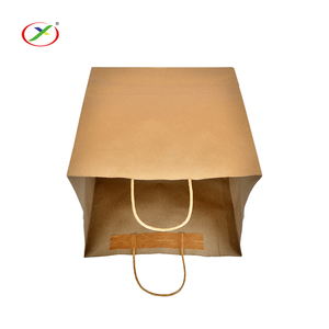 Reciclado Kraft marrón SOS de <span class=keywords><strong>saco</strong></span> bolsa de papel con <span class=keywords><strong>mango</strong></span> plano - Product Image 2