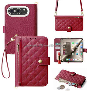 Funda Cartera con Cierre para el Nuevo iPhone, Todos los Modelos 18 <span class=keywords><strong>Duo</strong></span>/Fold, Funda de Cuero para Teléfono, Apple 18 Ultra, Correa Cruzada para el Hombro - Product Image 1