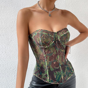 Il re Mcgreen Star di vendita Sexy sul petto nudo gilet piccolo indossa il petto con anello di filo astratto verde - Product Image 3