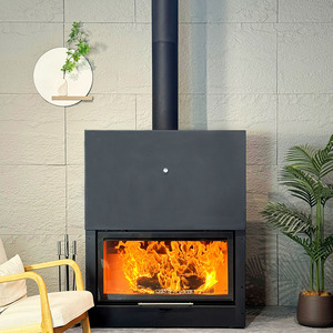 Elegante Chimenea Moderna Independiente de Acero con Llama Real, Estufa de Leña para Calefacción, Ideal para Hoteles, Casas y Decoración de B&B - Product Image 4