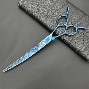 กรรไกรตัดขนสัตว์เลี้ยงบลูสตีล 7.5 นิ้ว ใบมีดตรง สแตนเลสสตีล คุณภาพสูง ระดับมืออาชีพ - Product Image 3