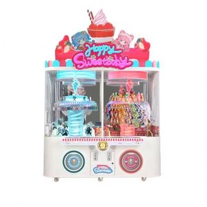 Redemption Arcade Prize Cabinet Rotating Plush Display With Transparent Glass Window Supplier Model Clip <b>Machine</b> - Product Image 1