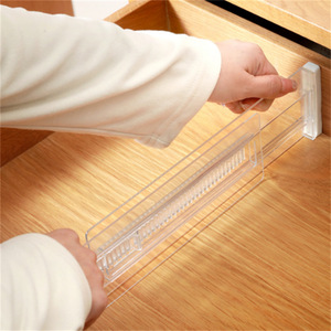 PP Plastic Multifunctional <strong>Drawer</strong> <strong>Divider</strong> <strong>for</strong> Clothes 28.5-50.5cm Expandable <strong>Drawer</strong> Organizer Transparent Minimalist Modern - Product Image 2
