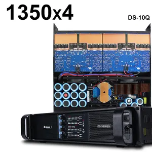 Professional DS-10Q 4チャンネルパワーアンプ5000ワットスイッチクラスtd電源ため15インチラインアレイスピーカー