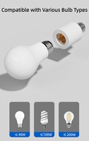 Portalámparas con Temporizador y Control Remoto, Base de Luz con Temporizador Infrarrojo Inalámbrico y Control Remoto de Encendido/Apagado