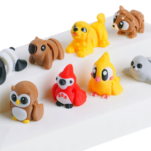 Vashine-Figurine 3D imprimée en cristal flexible coloré, jouets pour enfants, Panda, matériaux écologiques, <span class=keywords><strong>action</strong></span> 3D, Zoo Toi - Product Image 3