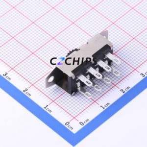 SS-23H25-G030 Slide Switch Through hole Component (THT) Switch Double Pole Three Throw Rectangle Pin Header Solder Tab 30.4mm - Product Image 2