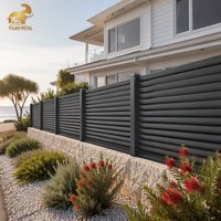 Clôture à persiennes soudées en aluminium, revêtement poudré, écran d'intimité imperméable pour jardin, patio, piscine, hôtel, USA