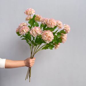 Spray di <span class=keywords><strong>Viburno</strong></span> Artificiale Rosa a 3 Teste di Alta Qualità, Effetto Realistico, per Decorazioni Eventi - Product Image 3