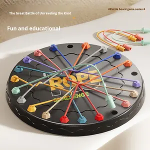 <span class=keywords><strong>Gioco</strong></span> <span class=keywords><strong>da</strong></span> <span class=keywords><strong>Tavolo</strong></span> Interattivo per lo Sviluppo del Pensiero Logico, Puzzle Colorato con Corde di Plastica <span class=keywords><strong>da</strong></span> Sfoltire - Product Image 2