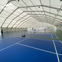 Grandes tentes de sport portables Tente de terrain de padel intérieure de haute qualité Polygone en aluminium Salle de sport temporaire de stade supérieur