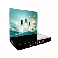 Support d'affichage lumineux en acrylique personnalisé, présentoir de parfum, support publicitaire de bureau pour affiches d'exposition et vitrine