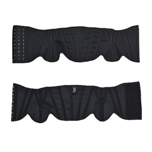 Ceinture amincissante noire de 18 cm, 955-18cm-2, avec 16 baleines et fermeture à 9 crochets réglable, idéale pour la vente au détail - Product Image 1