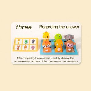 Fine Motor Sorting Games Sensory Fidget Toy <b>Gift</b> Safe Rubber Animal Figures Matching Toys Set - Product Image 5