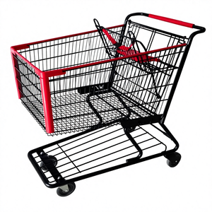 Chariots de courses de style américain Technibilt 6240, revêtement en poudre antirouille, largeur 25 pouces, 180L, chariot de supermarché - Product Image 1