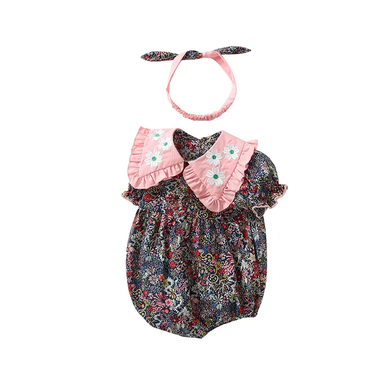 Elegante Baby Romper Onesie Goedkope Meisje Kleding Pasgeboren Baby Sets 3-6 Maanden Voor Meisjes