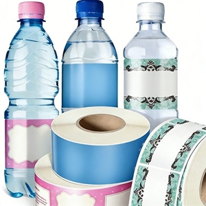 Étiquettes rectangulaires personnalisées en BOPP écologique avec adhésif thermofusible pour solutions d'étiquetage de bouteilles de conditionneur – Marque Winner - Product Image 2