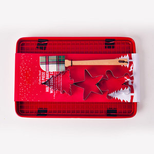 Creative Non Stick Cake Mold Christmas Set 6Pcs Star Shape Baking Pan <b>Cookie</b> <b>Tools</b> Red - Product Image 2