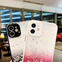 Luxe Bling Paillettes Étoiles Paillettes Téléphone étui pour iphone 15 14 13 12 11 Pro XS MAX XR X Belle Fille Téléphone Portable Cas