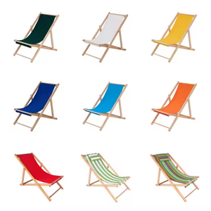 Fabbrica all'ingrosso nero verde rosso giallo bianco tessuto pieghevole in <span class=keywords><strong>legno</strong></span> salotto pieghevole reclinabile spiaggia <span class=keywords><strong>sedia</strong></span> da <span class=keywords><strong>mare</strong></span> per il campeggio - Product Image 4