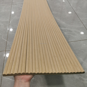 Chất lượng cao MDF tấm nội thất tambour linh hoạt gỗ Veneer âm thanh hấp thụ tấm cho đồ nội thất phòng khách - Product Image 5