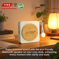 Eco-friendly Plastic BT USB Speaker Retro Vinyl Record Style Magnetic Fridge Speaker Sustainable Tech Gift Custom Logo