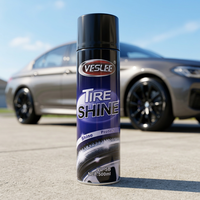 Spray de brillance pour pneus à formule silicone haute brillance longue durée du fabricant