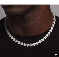 UWIN chaîne en nid d'abeille Hip Hop mode géométrie collier en laiton bijoux à la mode plein de CZ unisexe Deluxe Bling Bling bijoux fins