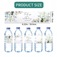 Bouteille d'eau personnalisée, étiquette transparente, autocollant LOGO, étiquette personnalisée en vinyle transparent, impression d'étiquettes imperméables pour les boissons