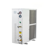 Boîtier de tension personnalisé Sanyo, unité de condensation de réfrigération à économie d'énergie, moteur à double ventilateur refroidi par air, condenseur pour viande et fruits de mer