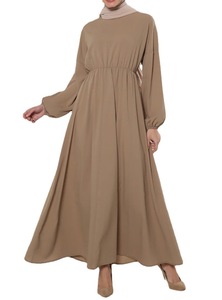 Robe Abaya à manches chauve-souris de haute qualité pour femmes musulmanes, couleur personnalisée, vêtement quotidien arabe, polyester durable et respirant 4 - Product Image 4