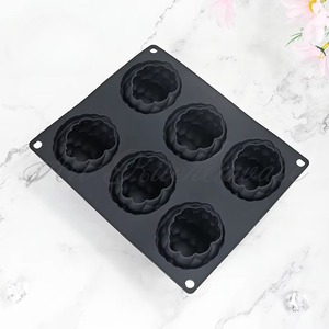 Moules en silicone pour gâteau mousse framboise noire, moules de cuisson 3D pour chocolat, plateau pour savon et bougies, ustensiles de pâtisserie pour boulangerie - Product Image 5
