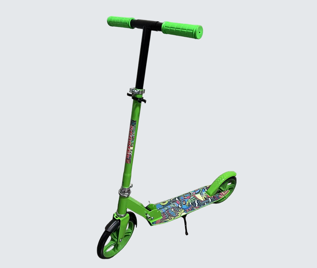 Width Padel 200MM Scooter for Kids & Adults Adjustable Height Foldable Frame 220lbs Smooth Ride Real Hand Brake