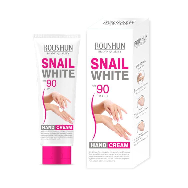 Snail white Secretion Filtrate Moisture Whitening  RECOVERY, REPAIR,  RENEW WHITENS SKIN thailand material Hand & Facial Cream