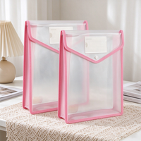 Porte-documents extensible en plastique imperméable Canhao A4, épais, avec bouton-pression, poche pour étiquettes, grande capacité
