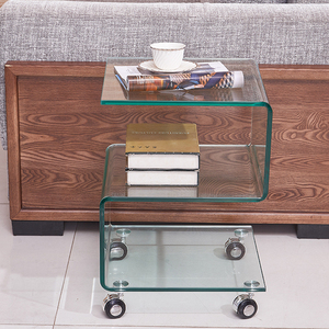 Nieuw Design Moderne Helder Glazen Salontafel Woonkamer Glazen Salontafel - Product Image 4