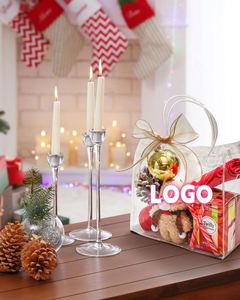 Custom Logo Clear PVC Gift <b>Bags</b> with Handles - Mini <b>Party</b> Favor <b>Bags</b> Transparent <b>Party</b> <b>Favour</b> Plastic Gift <b>Bag</b> 5.9X6.29 Inches - Product Image 5