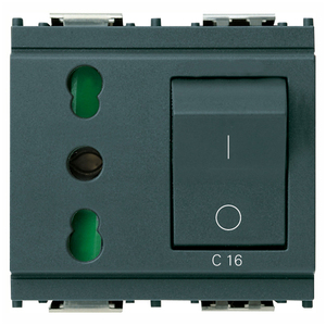 Prise 2P+T 16A C16 Grigio Équipement de distribution d'énergie - Product Image 1