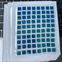 Filter Kaca Biru Narrow-band 465nm Panjang Gelombang Tengah, Lapisan IAD, Transmisi >74%, Tersedia Kustomisasi Tersedia; Sudah Dikirim