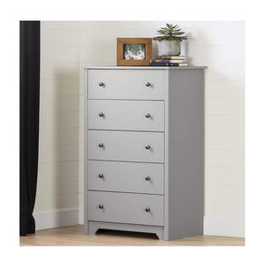 Weiche graue Kommode 5-Schubladen-Truhe für Esszimmer - Product Image 2