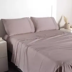 Ensemble de draps Iris Vianney en modal, taille king, couleur unie, respirant, literie pour la maison - Product Image 3