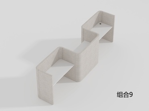 Mesa de Partición Modular de Alta Gama Personalizada, Insonorizada, Ecológica, Diseño Moderno Único, Muebles de Oficina Convertibles - Product Image 4