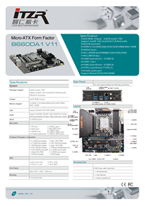 <span class=keywords><strong>B660</strong></span> Super carte mère PC de jeu Esonic 4 * DDR4 128G M.2 NVME M.2 WIFI 2500M LAN LGA 1700 carte mère mATX de bureau pour 12/13e génération - Product Image 6