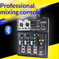 Console de mixage numérique externe F4/7 canaux pour USB DSP 3,5 mm, pour monitoring, ordinateur, scène en direct, son DJ